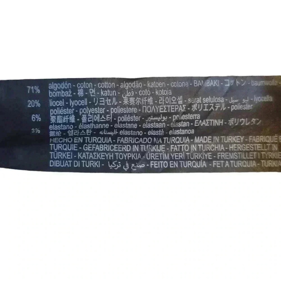 Zara Snake Skin Print High Rise High Waisted Raw Hem Skinny Jeans Size 6 - Picture 8 of 13